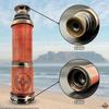 1920 DOLLOND London Brass Telescope with Leather Case Maritime Nautical Spyglass Pirate, Handheld Telescope for Adventure Gifting Travellers