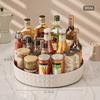 New Kitchen Storage Spice Rack 360 Degree Rotation Cabinet Storage Box Tray Non-Slip Spice Round Shelf Board Kitchen Organizer