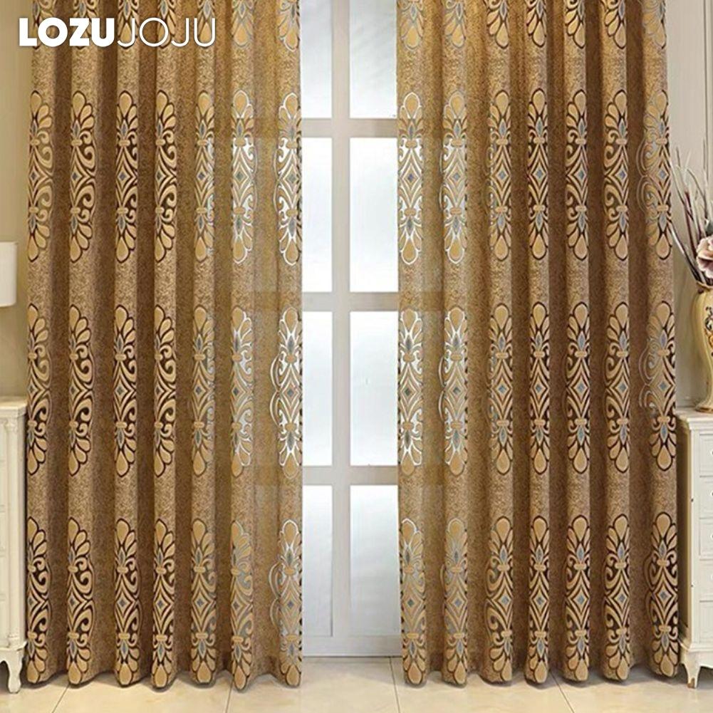 1 buc Perdea transparentă jacquard LOZUJOJU 20-40% opacizare tip inele tul pentru living dormitor balcon fereastră decor pentru casă