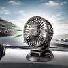 Car Fan Folding Strong Wind PP USB Rechargeable Desk Fan for Automobiles