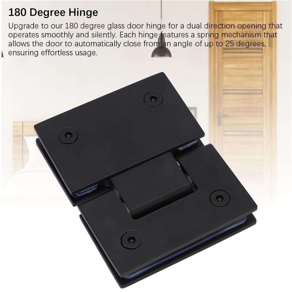 Glasduschtürscharniere 180 Grad Edelstahl Schwerlast Glastürscharniere für 5 16 1 2in 8mm 12mm Dick