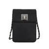 Simple Embossed Rhombus Chain Mini Small Bag Women'S Trend Versatile Solid Color Shoulder Messenger Bag