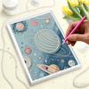 DIY Pearl Painting Set Planet Pattern Home Decoration Handmade Sticky Diamond Creative Canvas Pearl Art Painting Crafts Perfect Gift