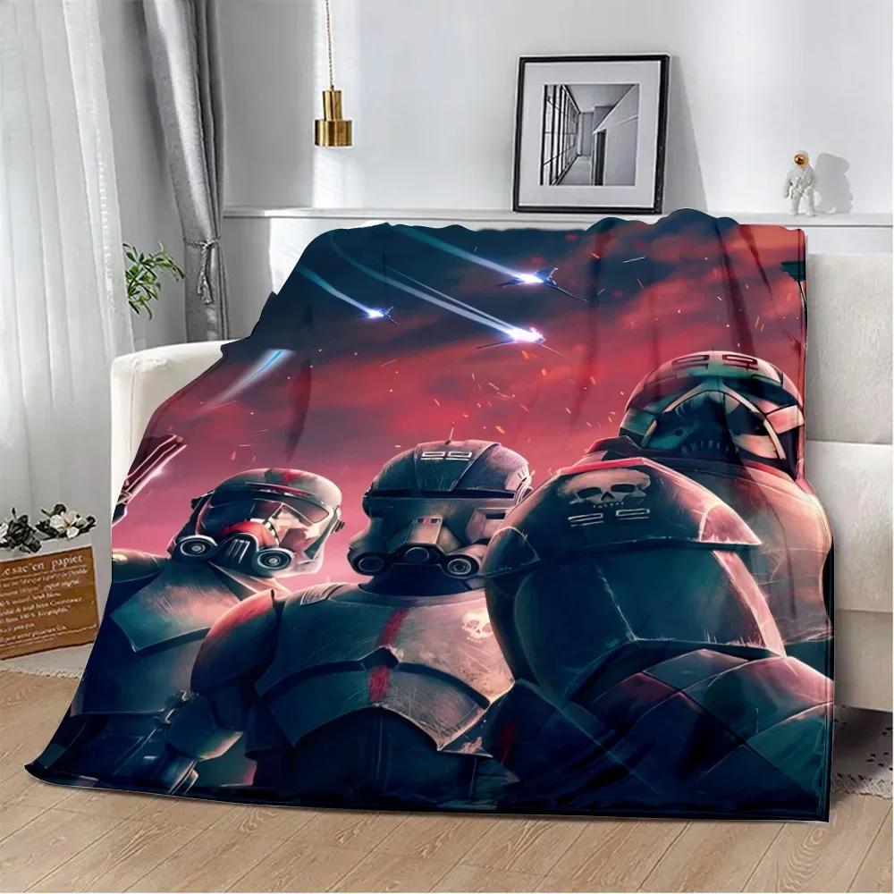 Coperta con Stampa W-Wars Anime S-Star Cartone Animato Coperte da Picnic Coperta Calda Coperta Morbida e Confortevole Casa Viaggio Regalo di Compleanno