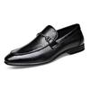 Leather men's shoes mesh breathable leather shoes men's classic casual small leather shoes one pedal lazy shoes men