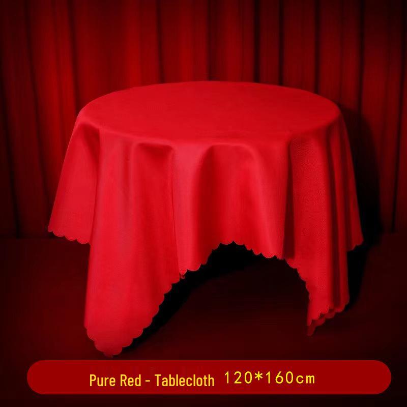 2023 Auspicious Red Chinese Wedding Disposable Table Cover