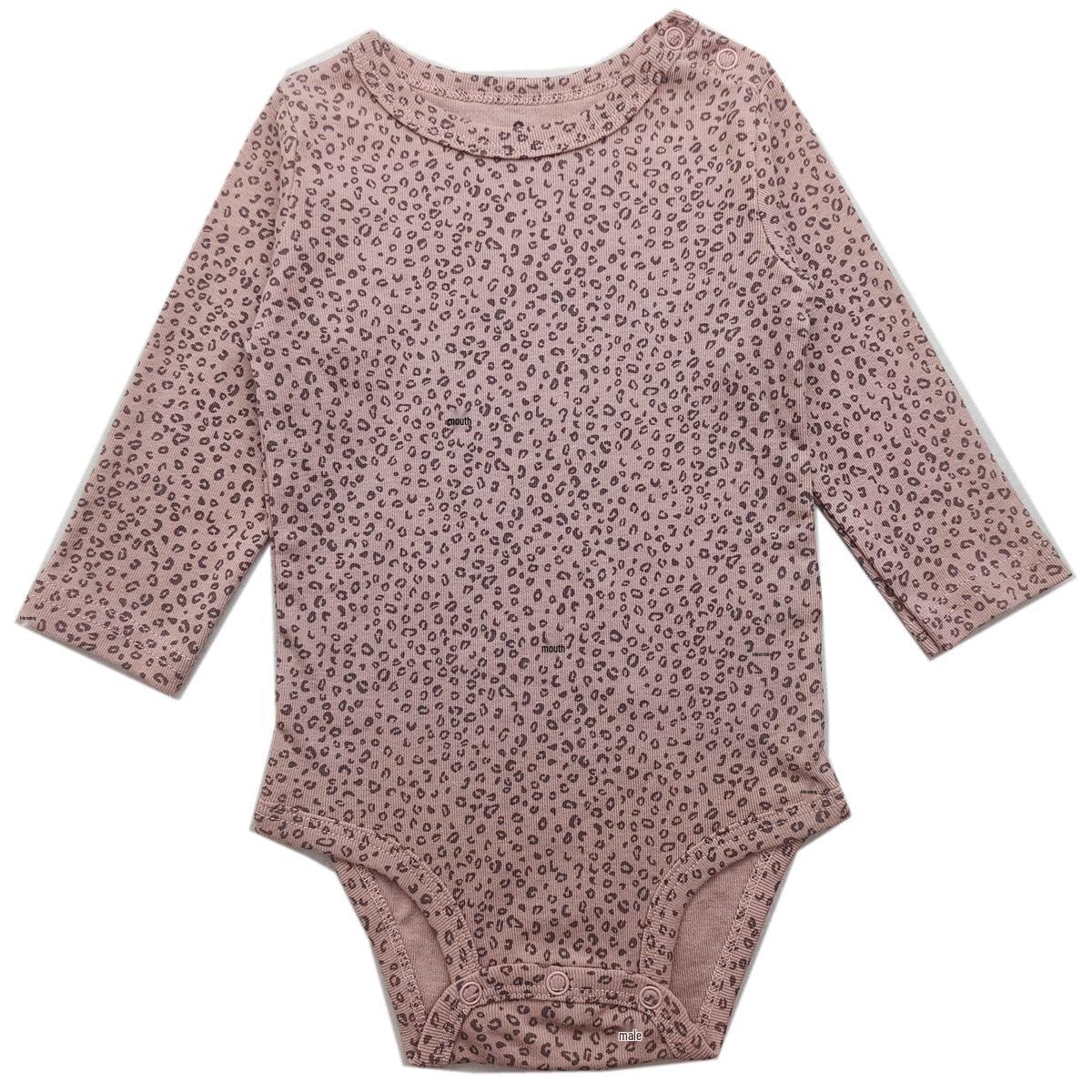 

Infant Cotton Floral Cartoon Romper with Overlap Shoulders and Snap Crotch - Long Sleeve Onesie for Boys and Girls. 18m/80cm (Approx 18~21 lbs)