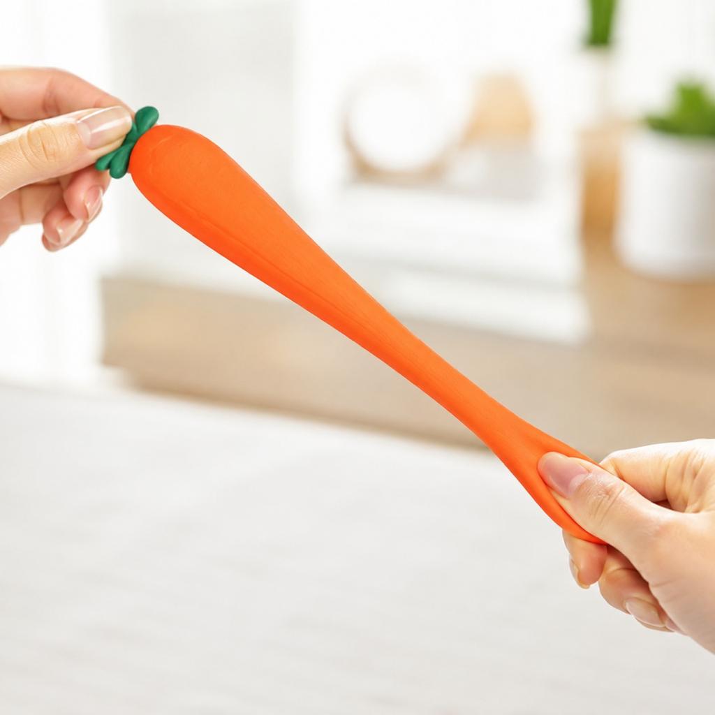 30cm Soft Squishy Carrot Stress Relief Toy Slow Rising PU Foam Sensory Squeeze Toy for Kids and Adults Desk Decoration and Anxiety Relief