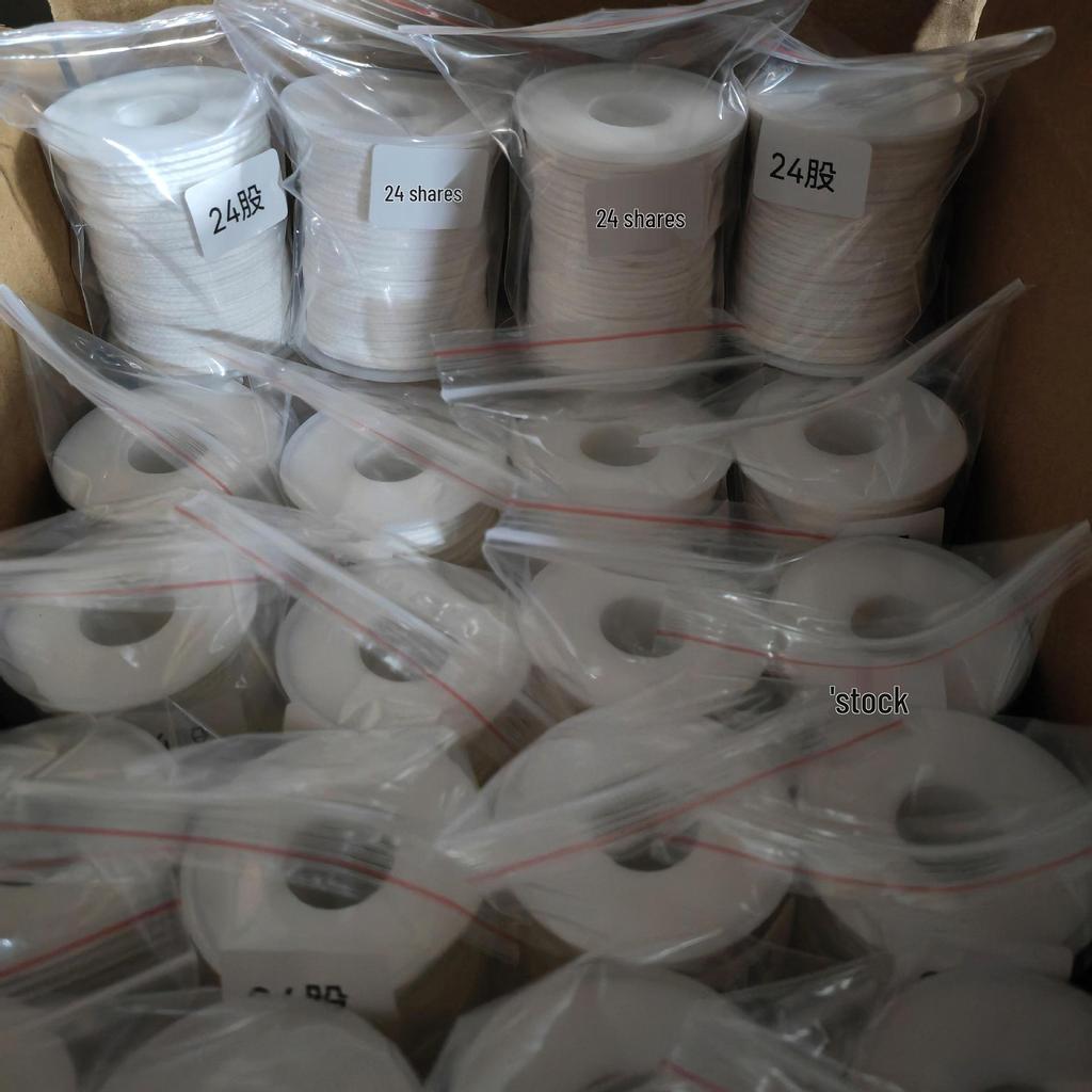 61m Smokeless Pure Cotton Candle Wick on Spool, Non-Stick to Wax/Oil, Perfect for DIY Candle Making