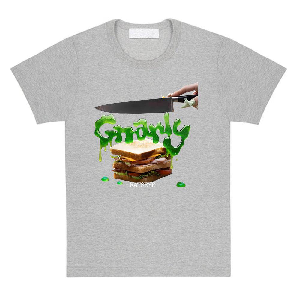 Katseye Gnarly Tee Short Sleeve Cotton Summer T-shirt for Female Casual Korean Girls' Band Tshirts Fashion Women Shirts