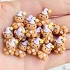 20Pcs New Kawaii Cartoon Christmas Bear Flat Back Resin Statue Scrapbooking Diy Jewellery Hairpin Accessories Decorate Craft A92