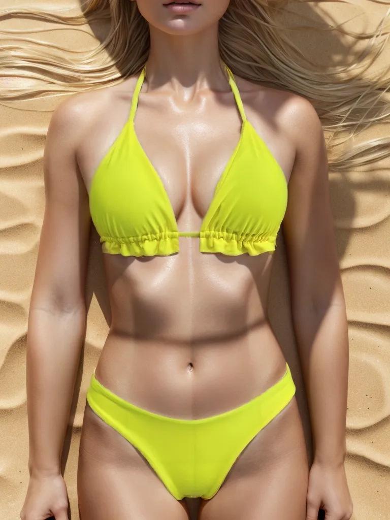 

Новый раздельный купальник на бретелях 2024 - Сексуальное однотонное бикини для женщин Medium жёлтый