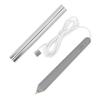 Hot Foil Pen USB Heat Foil Stamping Embossing Pen ABS Crafting Tool for Drawing Writing Silver