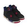 Air Jordan 4 Retro Rare Air - White Lettering Men Sneakers Black Fire-Red Deep-Royal-Blue FV5029-003