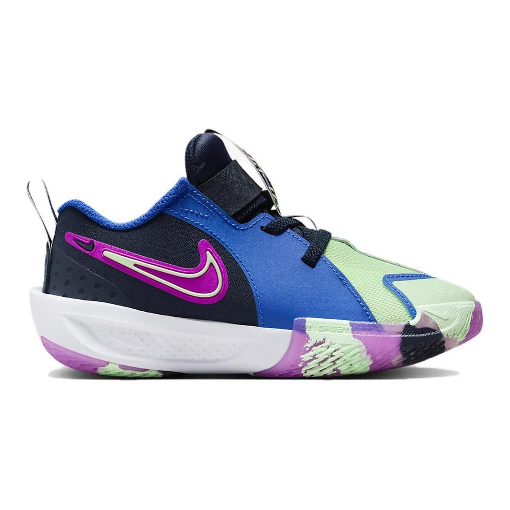 Nike GT Cut 3 SE PS Summer Camp Pack Kids Sneakers Multi-Color Obsidian Vapor-Green FQ2783-400