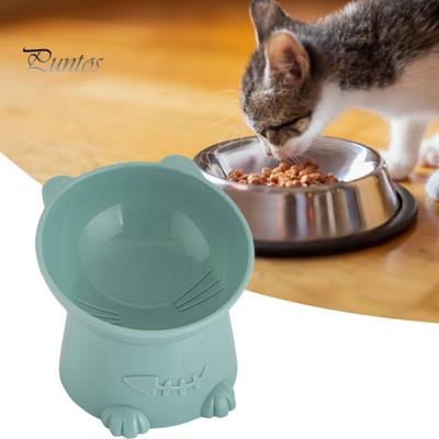 Einfach zu waschende Futternapf für Haustiere mit erhöhter Basis in reiner Farbe für Katzen und Hunde, Futter-Snack-Schale, Haustierbedarf
