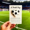 Note Cards Portable Soccer Shape Pendant Funny Greeting Card For Travel Wallet Training Home Friends Family Holiday Birthday