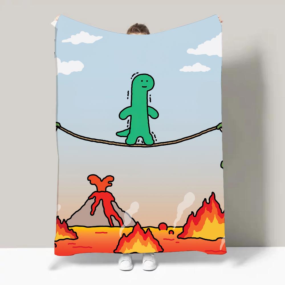 Cartoon J-Joguman Studio Cute Blanket Design Lightweight  For Dorms, Naps, Living Room, Office,Sofa,All-Season