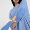 AVVINA PELLE Cashmere Blend Ribbed Knit Gloves (8colors)