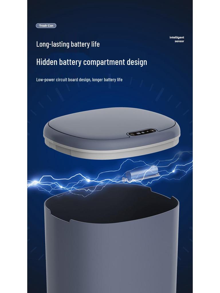 Automatischer Sensor-Mülleimer mit Deckel für Küche, Bad und Wohnzimmer