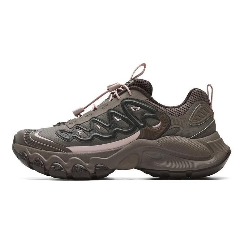 Fila Truffle Mushroom Shoes Casual Retro Breathable Low-Top Dad Shoes Women sneaker Red Brown Gray F12W621111FBD