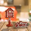 Resin Christmas Tree Decoration Set Mailbox Statue Mini Christmas Tree Desktop Ornaments  Office