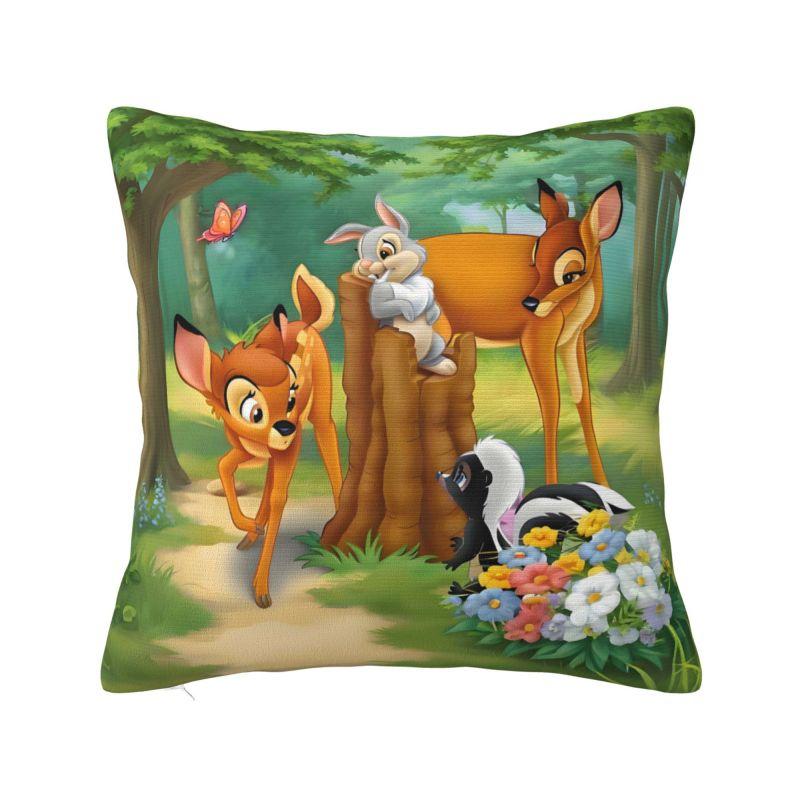 Custom Disney Film Bambi Cartoon Luxury Pillow Cover Living Room Decoration Anime Deer Cute Car Cushion