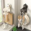 Kitchen Rotating Suction Cup Hook Shelf Spatula Hanger No Punching Kitchenware Storage Hanger