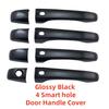 New Car ABS Chrome Piano Black Carbon Accessories For Chrysler 300 300C    Door Handle Bowl Cover Trim Paste Style