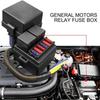 Car Truck Pre-Wired Fuse Relay Box with 4-Pin 80A Relays and 6 Fuses for 12V RV