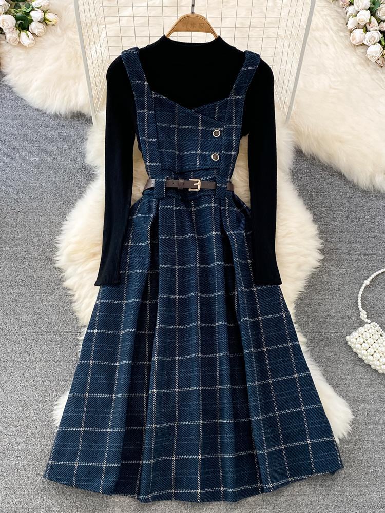 Felpa Vestito Lungo Donna Invernale Con Stampa Natalizia - Manica Lunga, Morbida E Comoda, Abito Casual Per L'Inverno