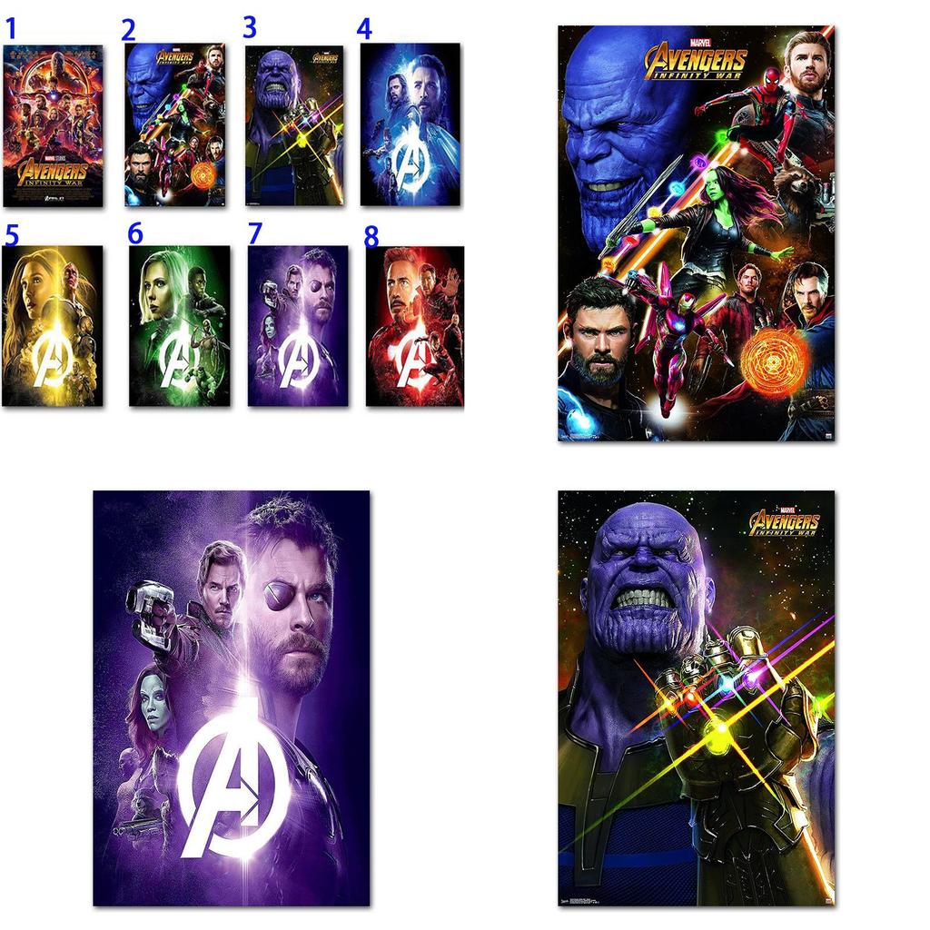 Luxurious Silk Cloth Marvel Hero Poster For Bedroom And Study Decor