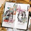 10Pcs Glitter 3D Butterfly Wall Sticker Exquisite PET Retro Wall Sticker Hand Account Scrapbooking DIY Home Decorative