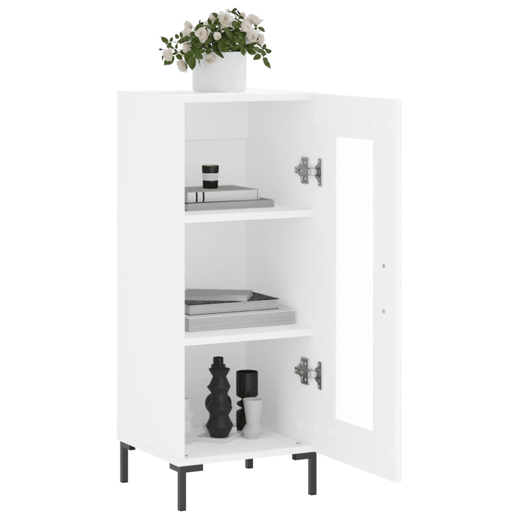 Sideboard White 34.5 x 34 x 90 cm Particleboard