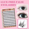 Glue-free False Eyelashes Natural Self-adhesive Manga DIY Lash Clusters Segmented Curled Reusable Eyelashes Extension Makeup