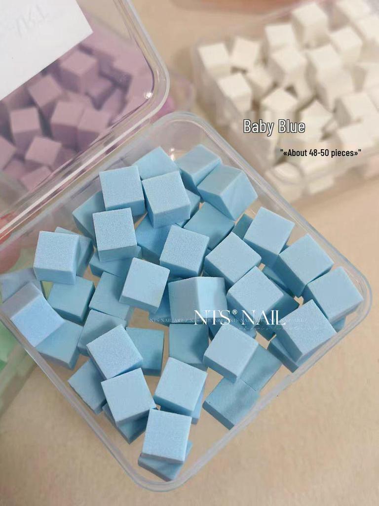 New Color Patting Sponge: Mini 1cm Tofu Gradient Blush Nail Art Tool
