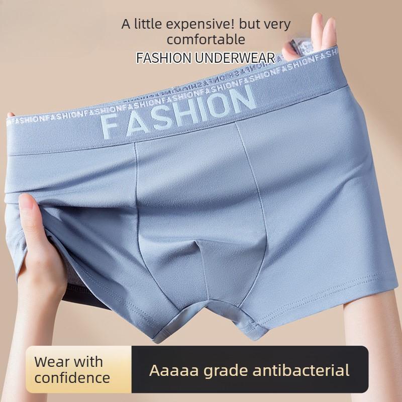 Plus Size Men's Spring and Summer Trendy High End Antibacterial Comfortable Loose Briefs
