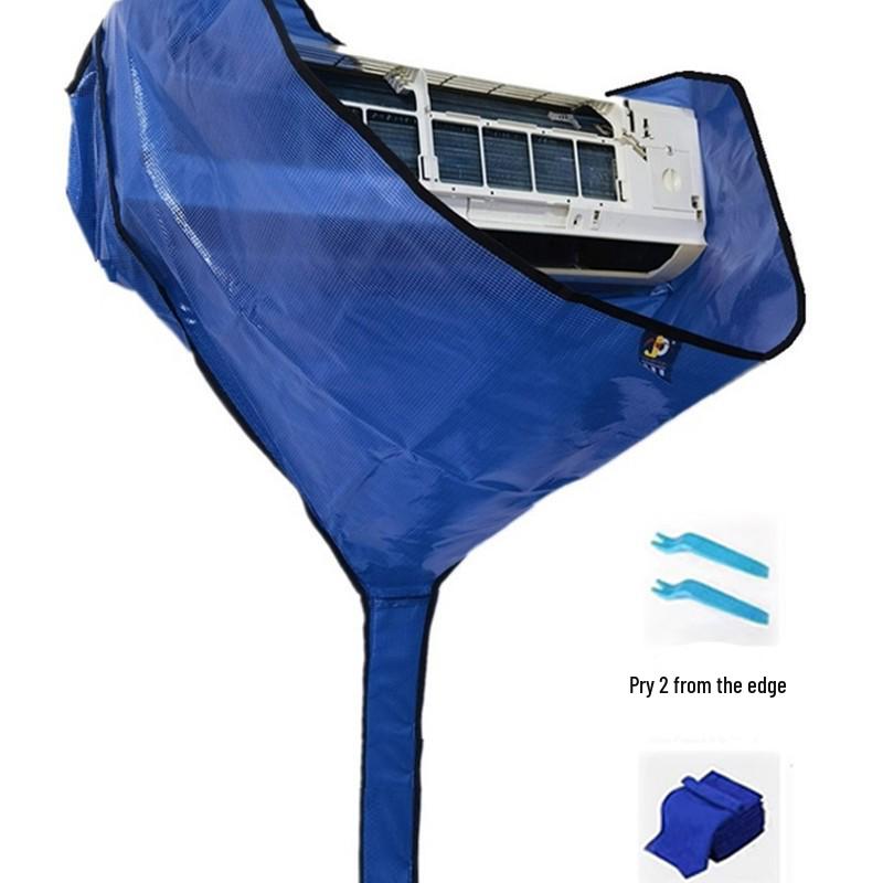 Wall-Mounted Air Conditioner Cleaning Bag, 1-3 HP Universal Waterproof Dustproof Cover.