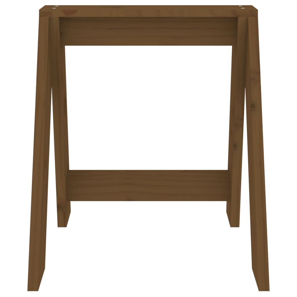 Stool Set 2 pcs. Honey Brown 40 x 40 x 45 cm Solid Pine Wood