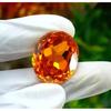 Zircon Orange Cambodian Natural 90+ Ct Oval Cut Fabulous Certified Gemstone