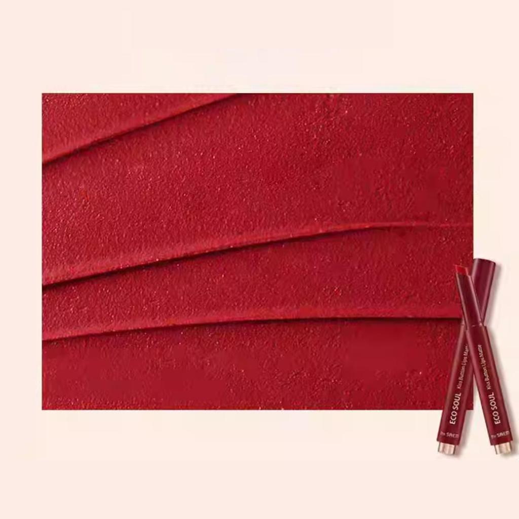 THE SAEM Eco Soul Kiss Button Lips Matte  2g/0.07oz (5 Color Options)