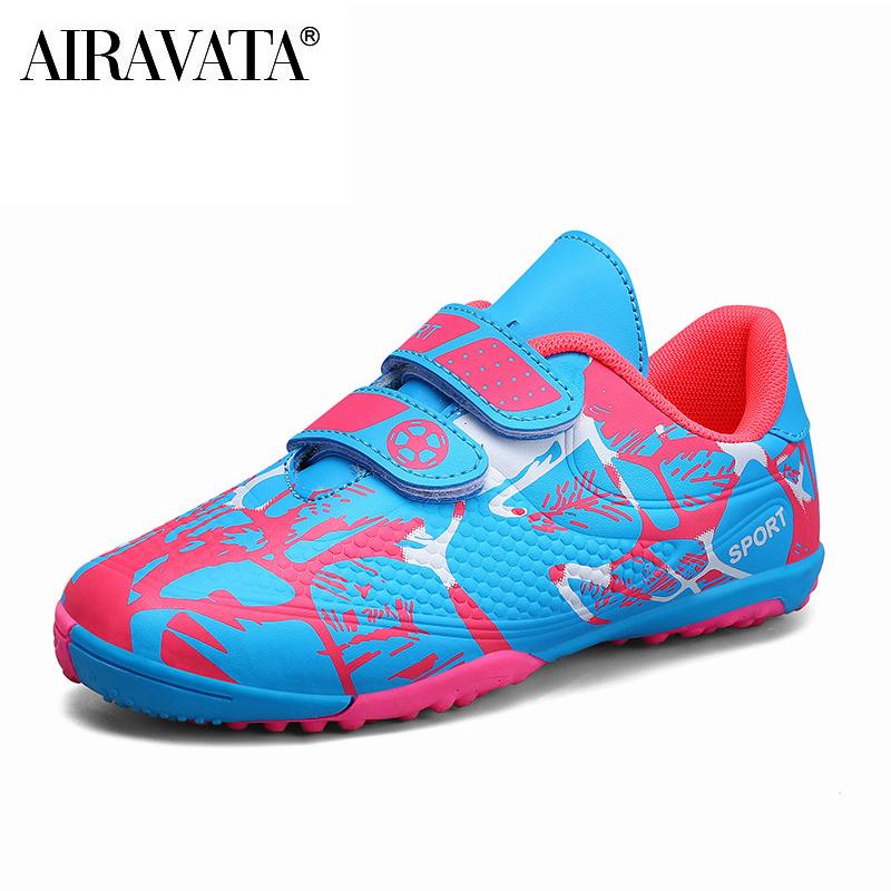 Boys Training TF Soccer Shoes Artificial Grass Anti-Slippery Youth Football Shoes Sports Training Shoes Girls Football Shoes