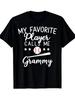 Baseball My Favorite Player Calls Me Grammy Grandma Gift TShirt Comfort Fit Men's Tee Crew Neck Ultr