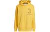 Adidas Sweatshirts Men's Yellow Hooded Moderate Regular HZ3235
