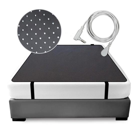 Jordmadrass för sömn Anti-halk vattentätt konstläder med jordsnöre Lindra muskelsmärta Förbättra