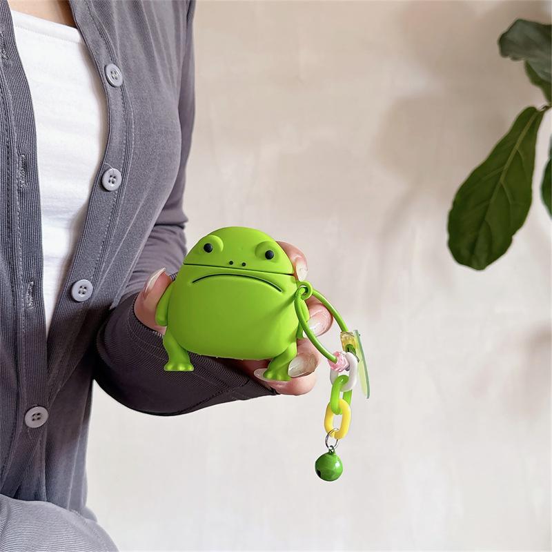Frog for AirPods pro2 apple bluetooth wireless 2 earphone cover 3rd generation cute silicone creative pendant male