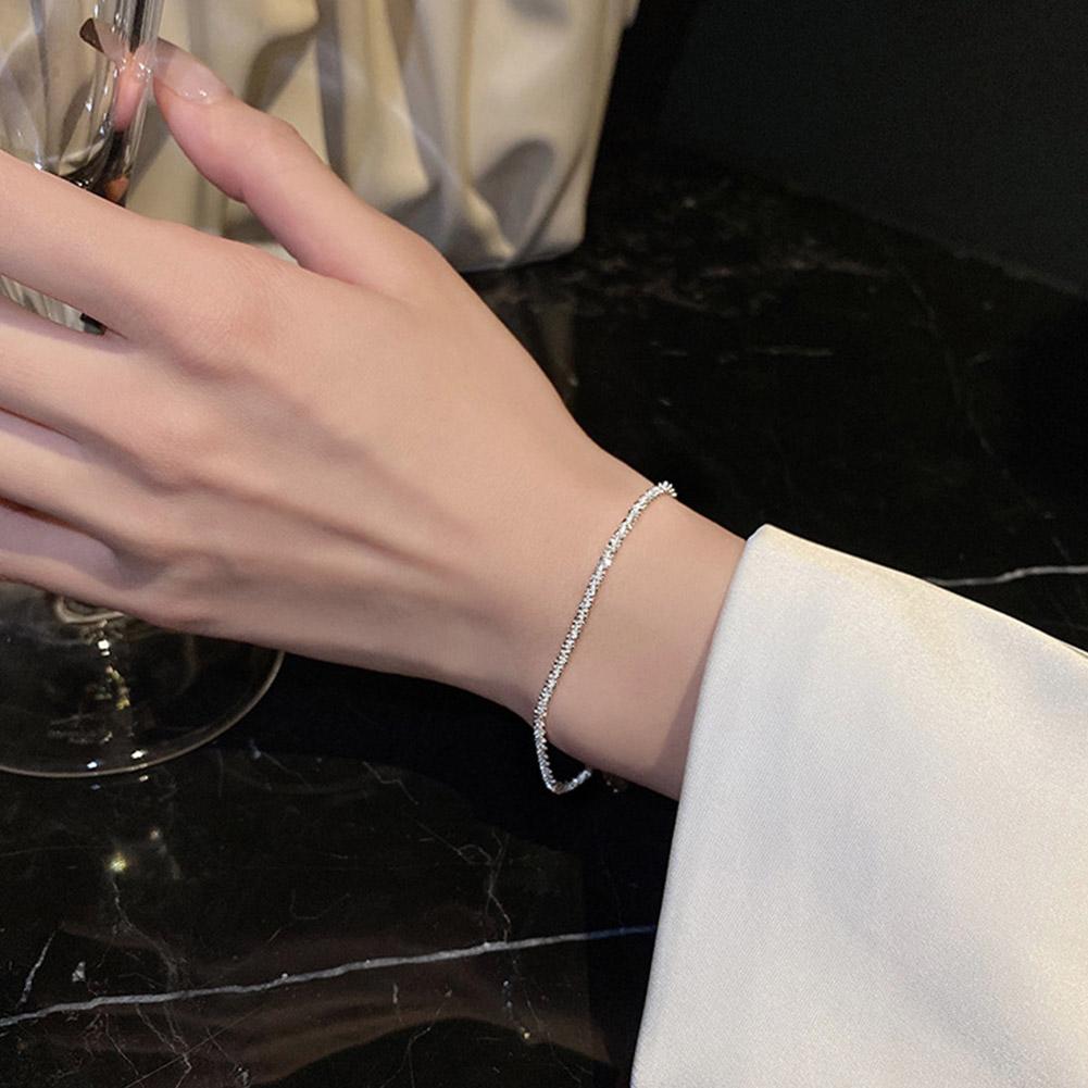 Chain Bracelet Delicate Trendy Fancy Hand Ornament Exquisite Chain Bracelet With Captivating Shine Dazzling Hand Ornament Unique