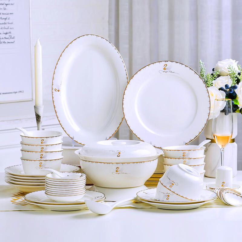 Jingdezhen Ceramic European Style Dinnerware Gift Set 28-Piece