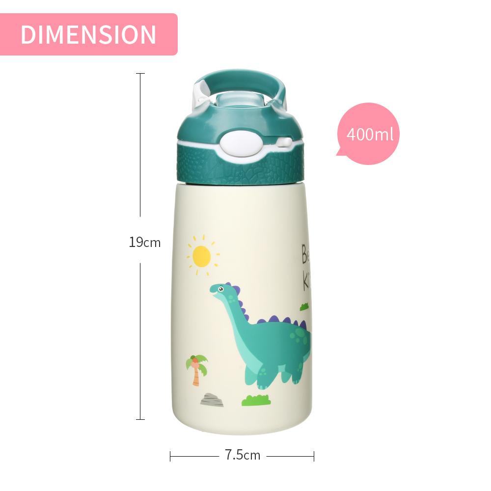 400ML Children Thermos Water Bottle Kids Thermos Mug Baby Duck Billed Straw 316 Stainless Steel Vacuum Flasks Tumbler Thermo Cup