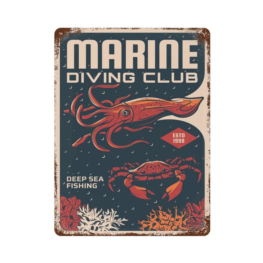 1PC Vertical Retro Tin Wall Art Plate with Patina, 20x30cm or 30x40cm, Vintage Metal Poster for Home Cafe Bar Garage Restaurant or Living Room